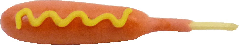 Dollhouse Corndog on a Stick with Mustard 1:12 Scale Miniature Food Kitchen