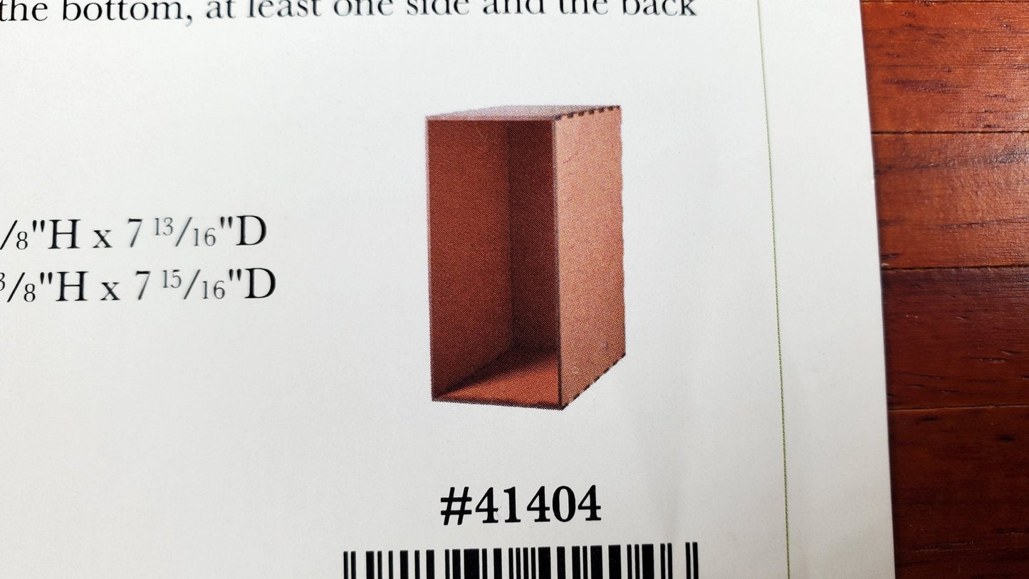 Book Nook Room Box DIY Kit 9 3/8" tall x 8" Deep x 4 1/2" Wide MDF - Miniature Crush