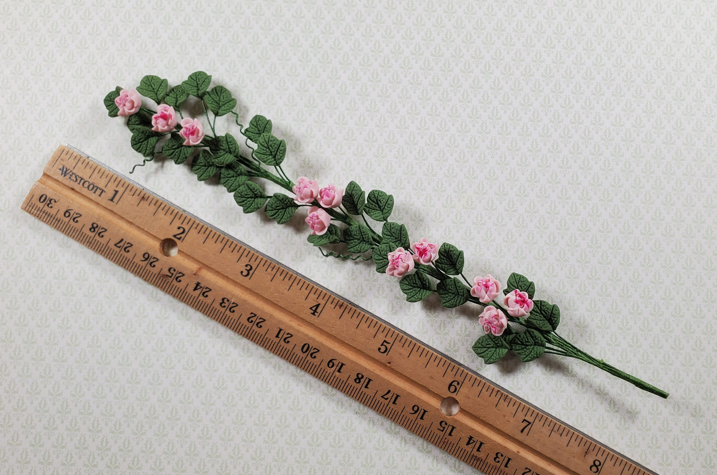 Dollhouse Pink Tropical Flowering Vine 1:12 Scale Miniature Garden Plants