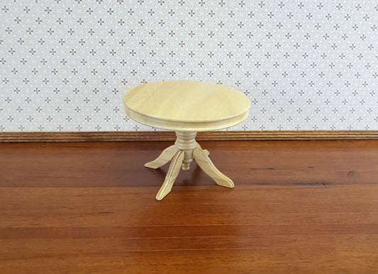 Dollhouse Kitchen Table Round Pedestal Style 1:12 Scale Miniature Furniture