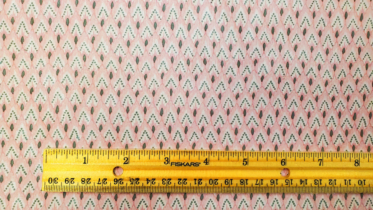 Dollhouse Wallpaper Rosewood Arrows Pink Charcoal 3 Sheets 1:12 Scale Miniature