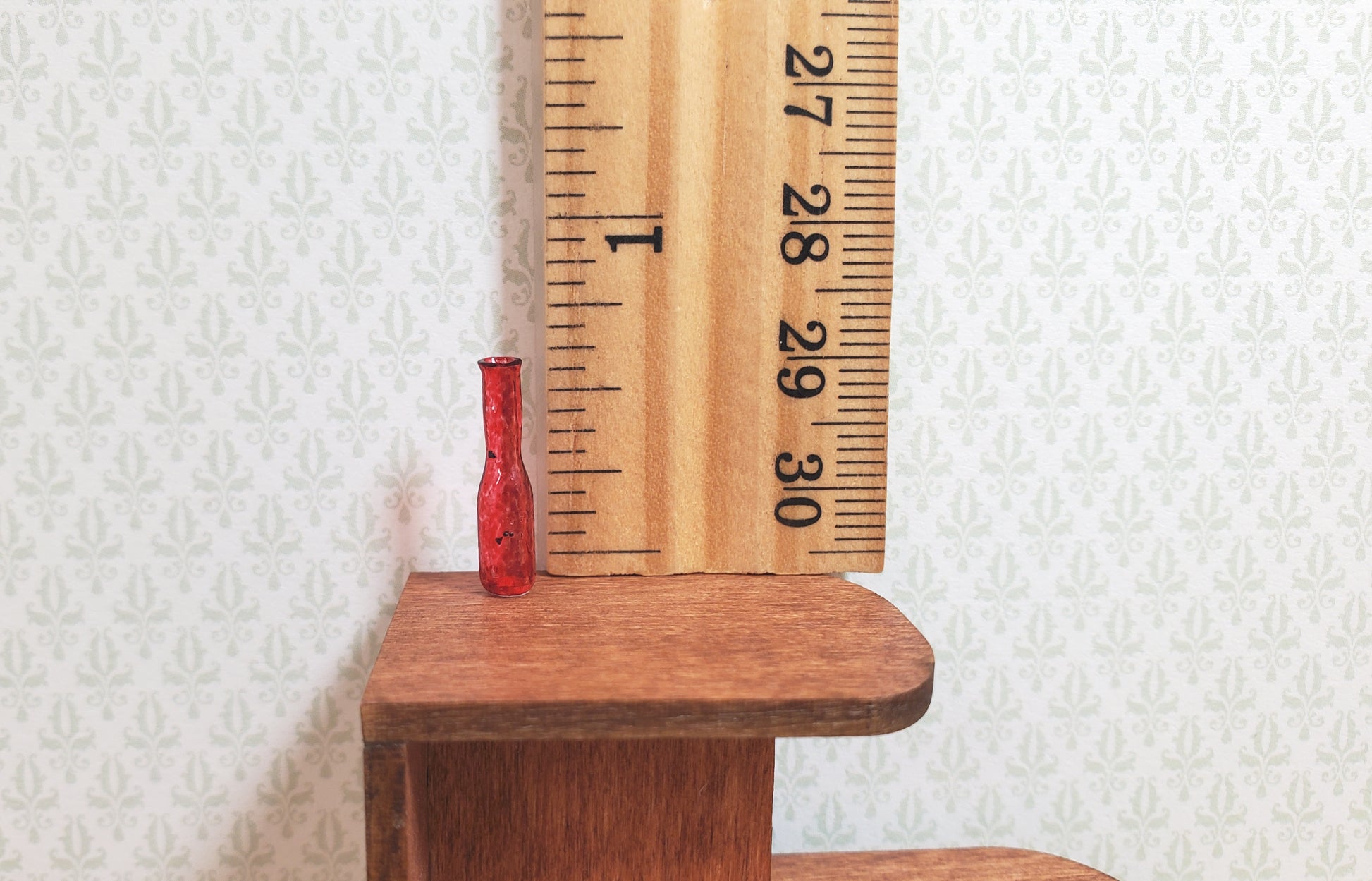 Dollhouse HALF SCALE Tiny Red Wine or Generic Bottle 1:24 Miniature