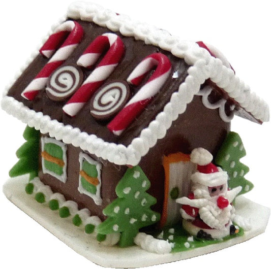 Dollhouse Gingerbread House Candy Cane Dreams 1:12 Scale Miniature Food Bakery