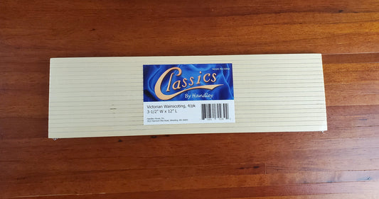 Dollhouse Wainscoting Wall Panels Wood Paneling x4 Sheets 1:12 Scale Miniature