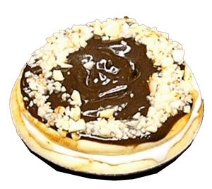 Dollhouse Boston Cream Pie 1:12 Scale Miniature Food Kitchen Dessert Bakery
