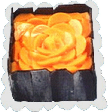 Dollhouse Orange Bloom Cake 1:12 Scale Miniature Dessert Food Kitchen Bakery