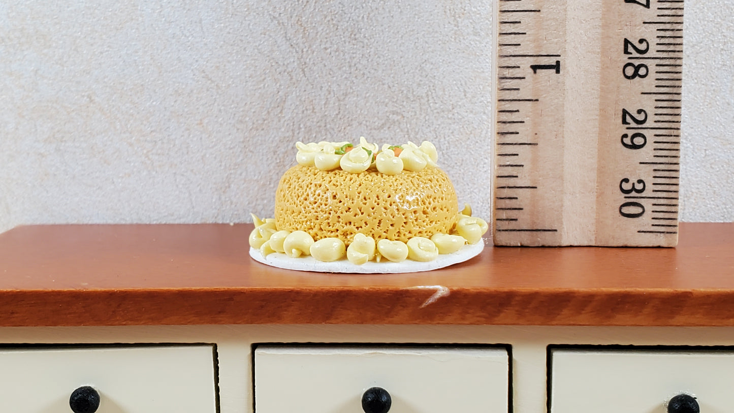 Dollhouse Large Carrot Cake 1:12 Scale Miniature Dessert Food