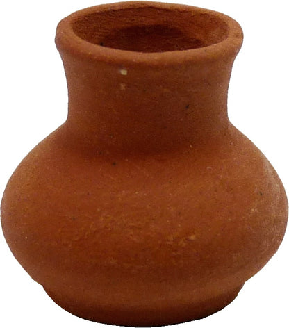 Dollhouse Small Terra Cotta Pot Urn Planter Unglazed Round 1:12 Scale Miniature
