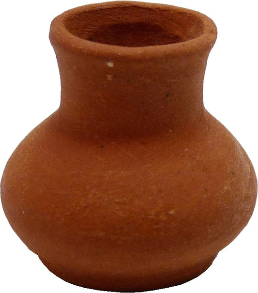 Dollhouse Small Terra Cotta Pot Urn Planter Unglazed Round 1:12 Scale Miniature