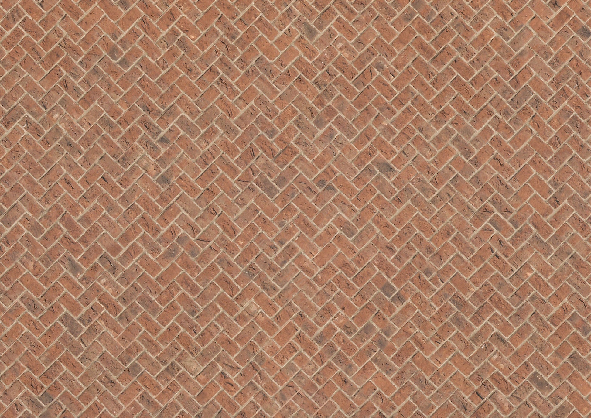 Miniature Weathered Brick Embossed Paper Herringbone Pattern 1:12 Scale Scenery