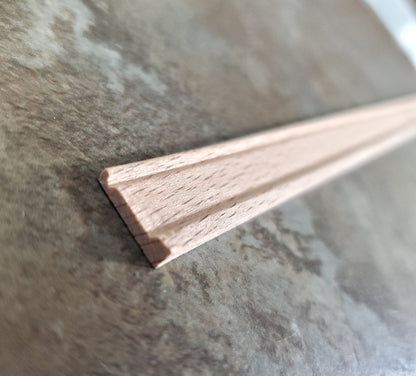 Dollhouse Miniatures Baseboard Trim Molding 1/2" wide x 18" long 1:12 Scale 70298