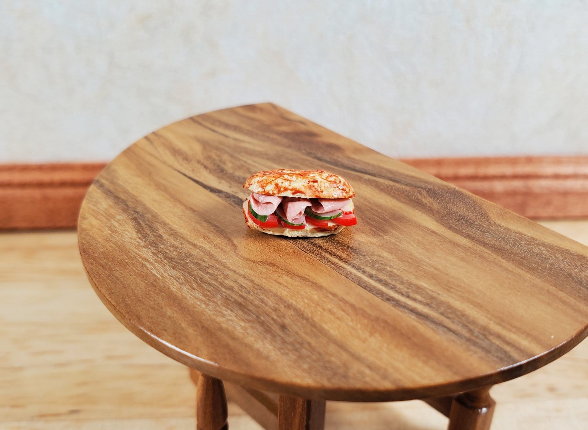 Dollhouse HALF SCALE Subway Sandwich Hoagie 1:24 Miniature Food