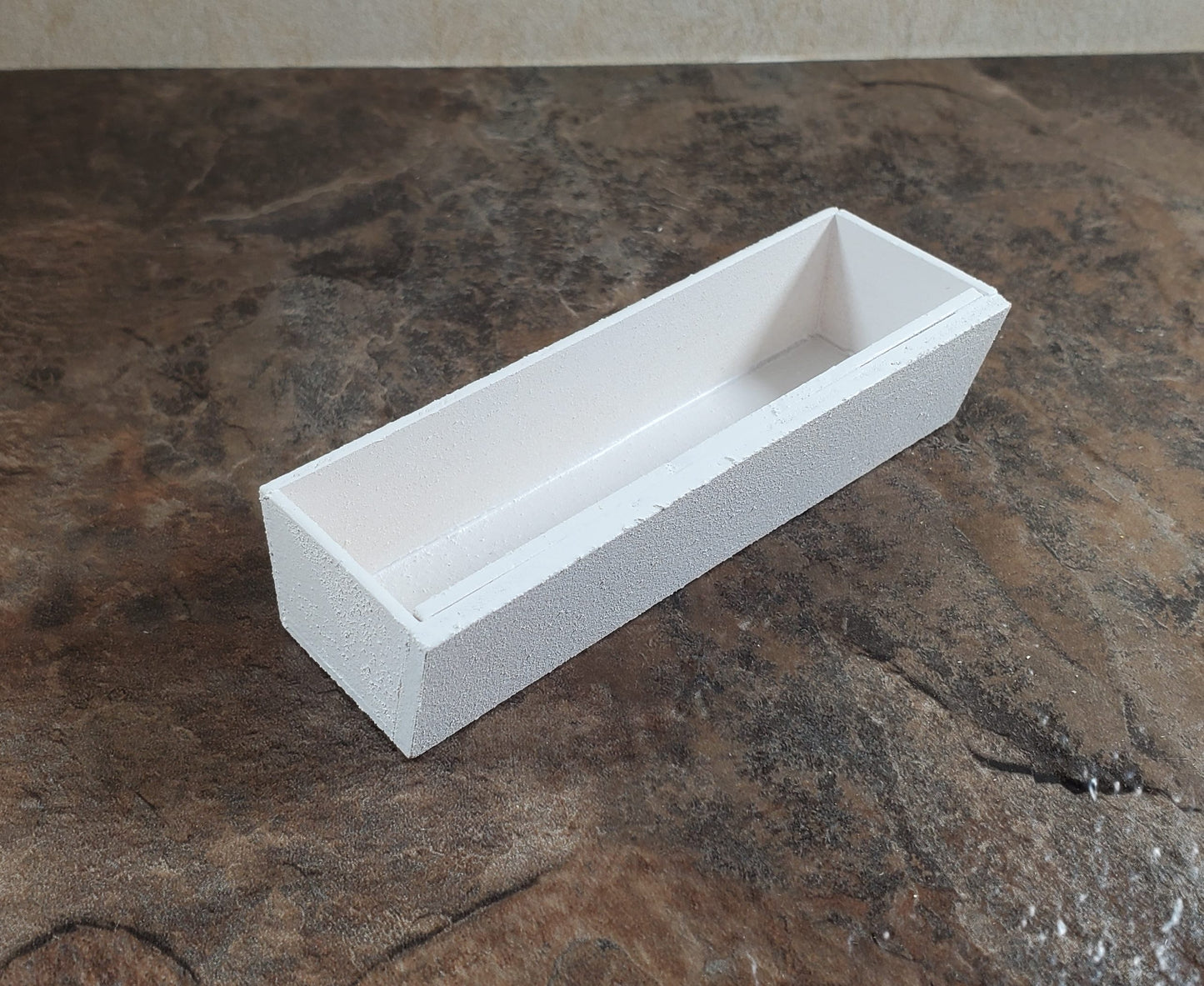 Dollhouse Garden Window or Flower Box 1:12 Scale White Wood 3 5/8" long