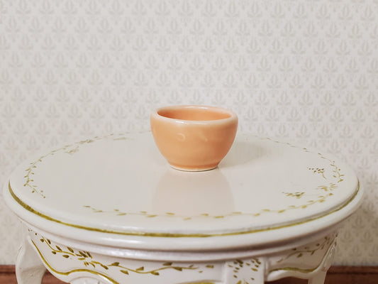 Dollhouse Peach Ceramic Serving Bowl 1:12 Scale Miniature