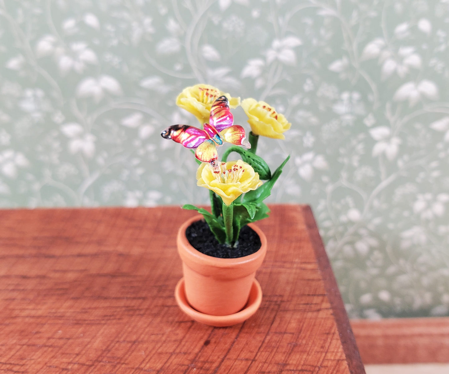 Tiny Miniature Butterflies Set of 20 Random Colors Dollhouse Garden
