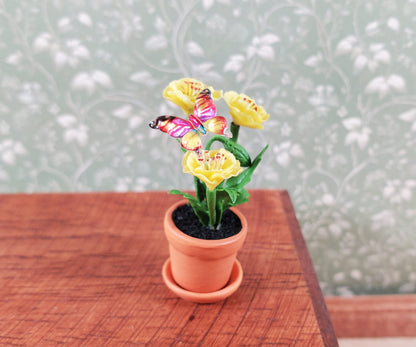 Tiny Miniature Butterflies Set of 20 Random Colors Dollhouse Garden