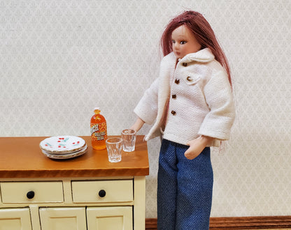 Dollhouse Soda Pop Bottle 2 Liter Size Orange 1:12 Scale Miniature Food Groceries