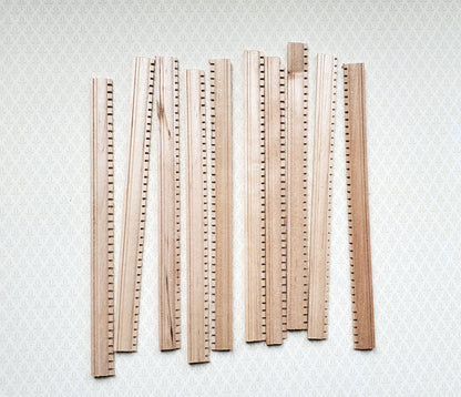 Dollhouse 6" Dentil Crown Molding Trim x10 Pieces 1:12 Scale Building 77262