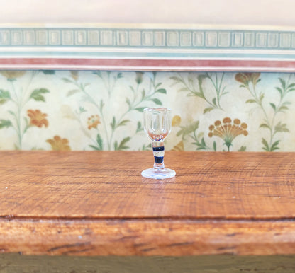 Dollhouse HALF SCALE Contemporary Wine Glass 1:24 Miniature Kitchen Dining