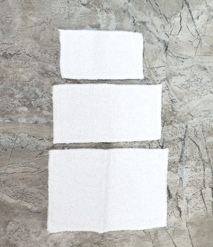 Dollhouse White Towels Set of 3 Bath or Beach 1:12 Scale Miniature Bathroom