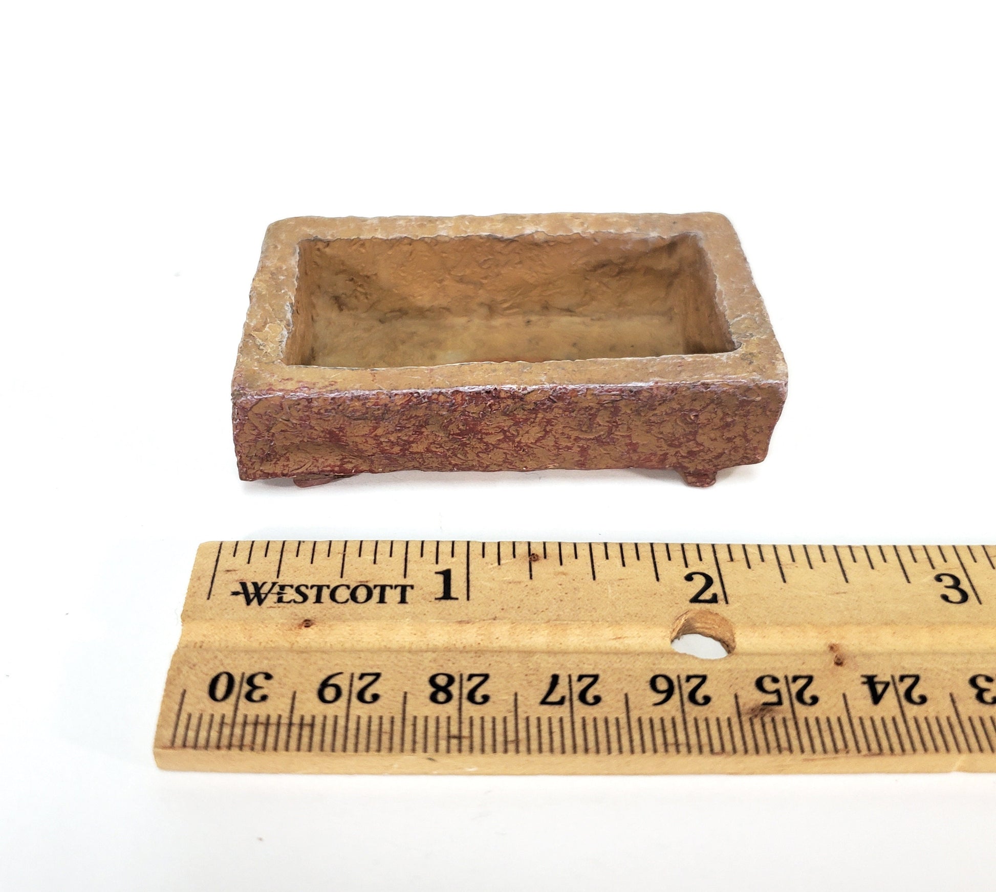 Dollhouse "Stone" Garden Trough Vintage Style 1:12 Scale Miniature Cast Resin