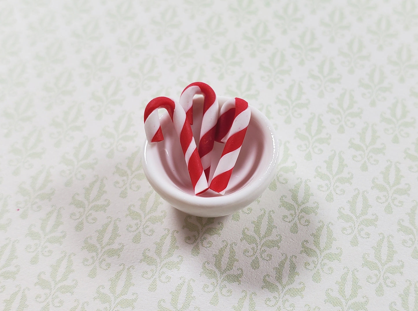 Dollhouse Candy Canes Set of 10 1:12 Scale Miniature Food Treats Candy