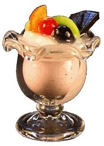 Dollhouse Parfait Sundae Berry 1:12 Scale Miniature Food Kitchen Dessert