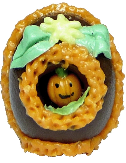 Dollhouse Panorama Chocolate Halloween Egg 1:12 Scale Miniature Food Bakery