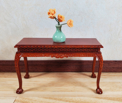 Dollhouse Small Light Green Ceramic Vase or Jar 1:12 Scale Miniature