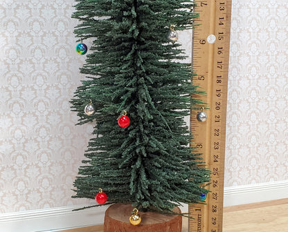 Dollhouse Christmas Ornaments Set of 12 Multi Colored Bulbs 1:12 Scale Miniature