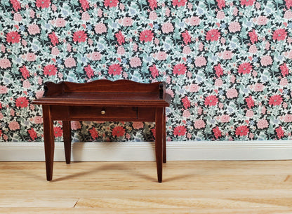 Dollhouse Wallpaper Coral Floral 1:12 Scale by MiniatureCrush