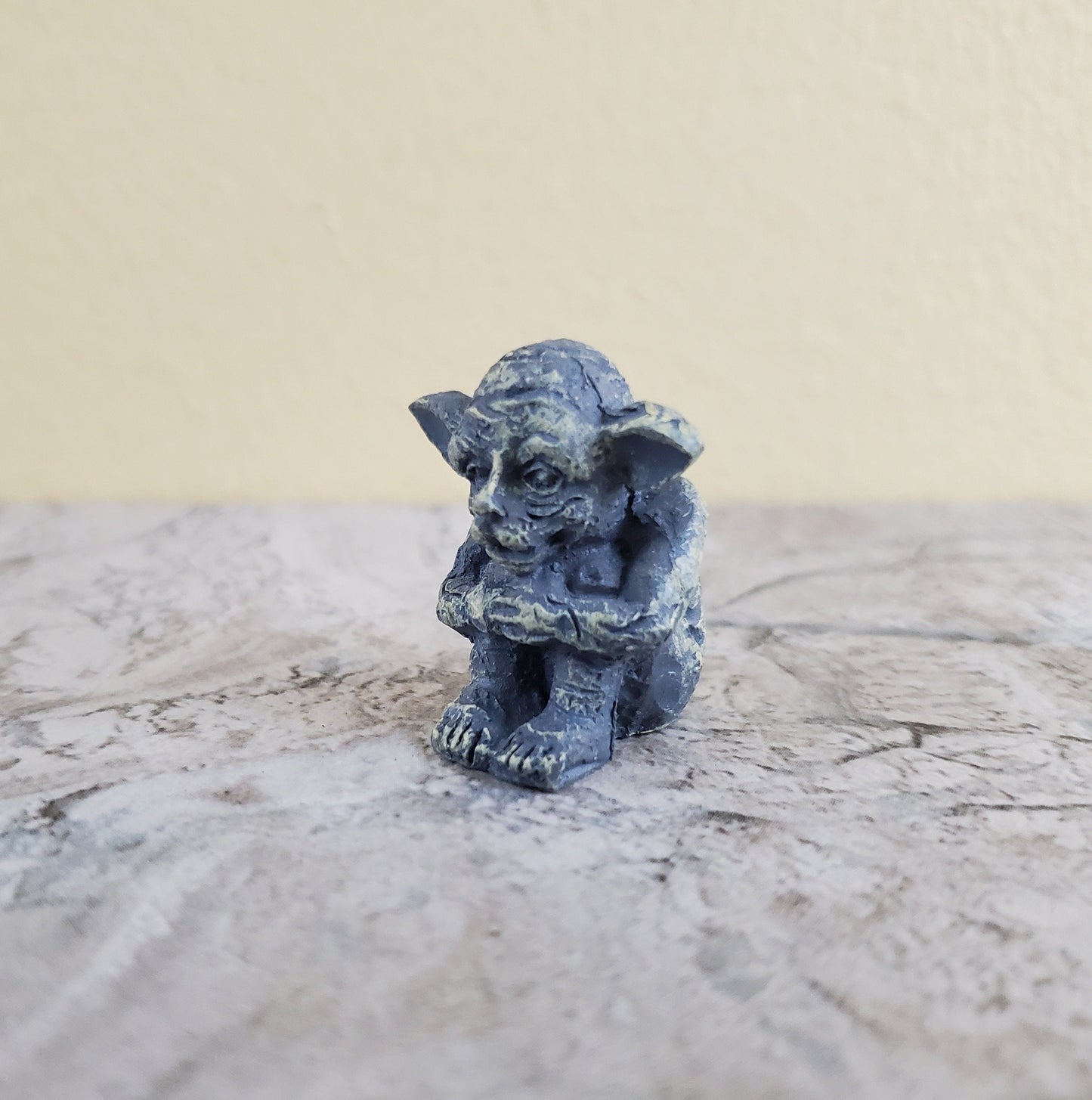Dollhouse Sitting Gargoyle Goblin for Garden Large 1:12 Scale Miniature 1 1/4" Tall