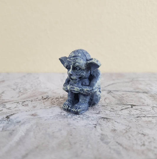Dollhouse Sitting Gargoyle Goblin for Garden Large 1:12 Scale Miniature 1 1/4" Tall
