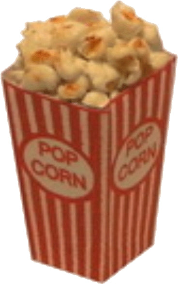 Dollhouse Popcorn in a Paper Box 1:12 Scale Miniature Food Kitchen