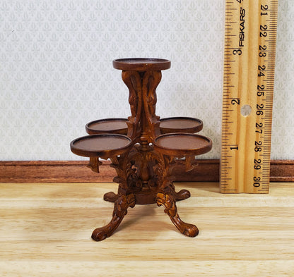 JBM Dollhouse Plant Stand 5 Tier Victorian Style 1:12 Scale Miniature