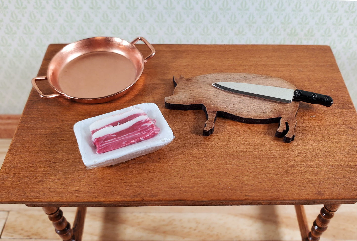 Dollhouse Sliced Meat Cuts Wrapped 1:12 Scale Miniature Food Kitchen