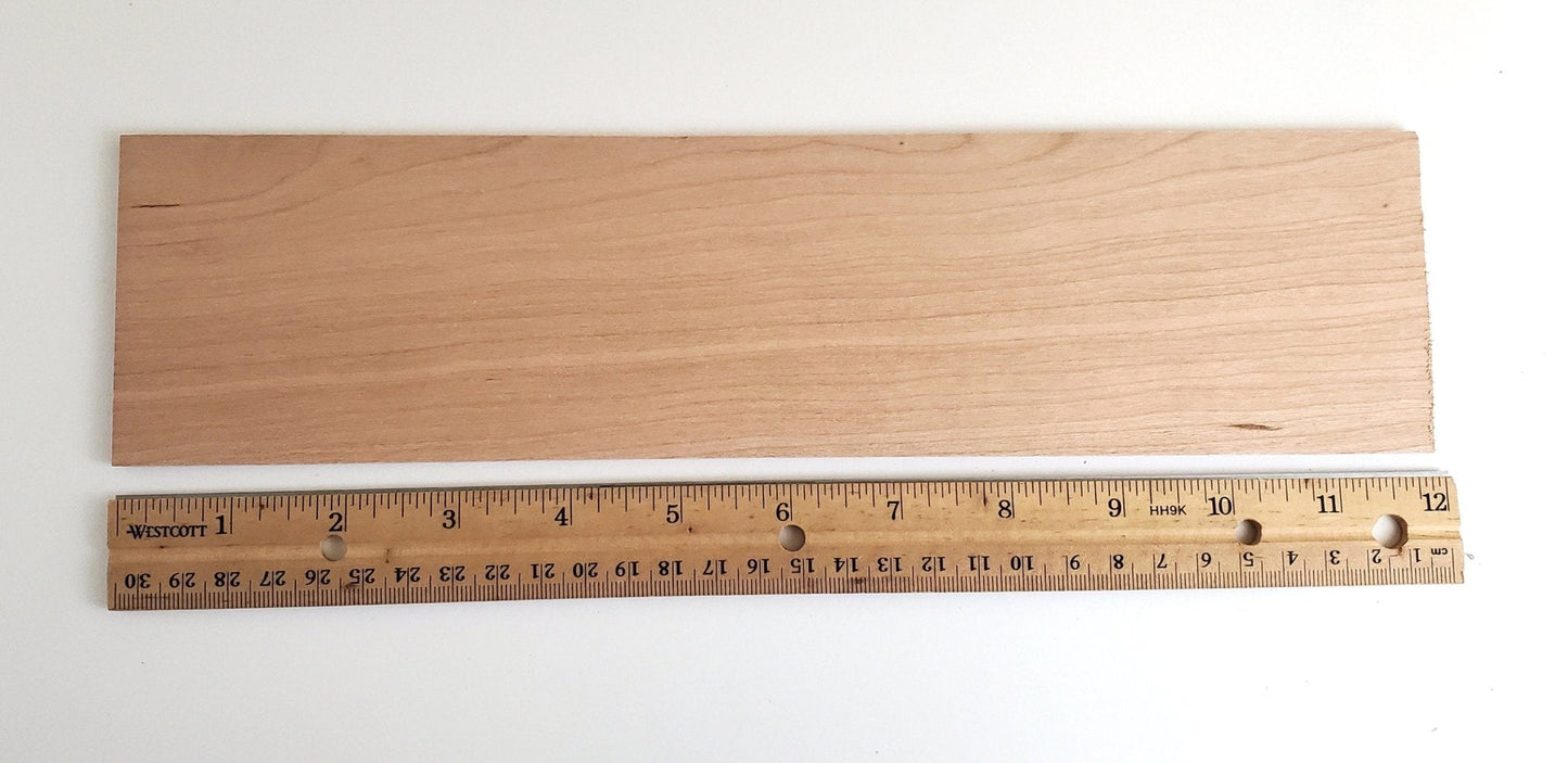 Cherry Wood Slat Plank 3/32" x 3" x 12" long Woodworking Kiln Dried Sanded - Miniature Crush
