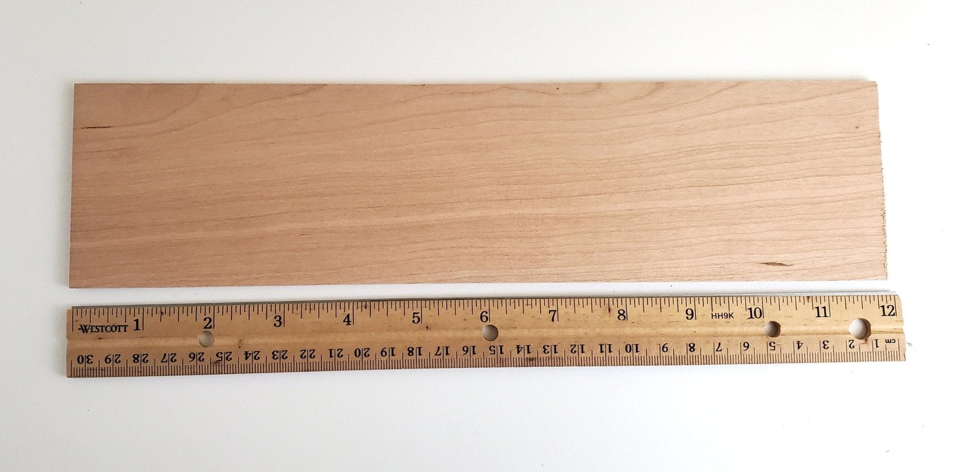 Cherry Wood Slat Plank 3/32" x 3" x 12" long Woodworking Kiln Dried Sanded - Miniature Crush