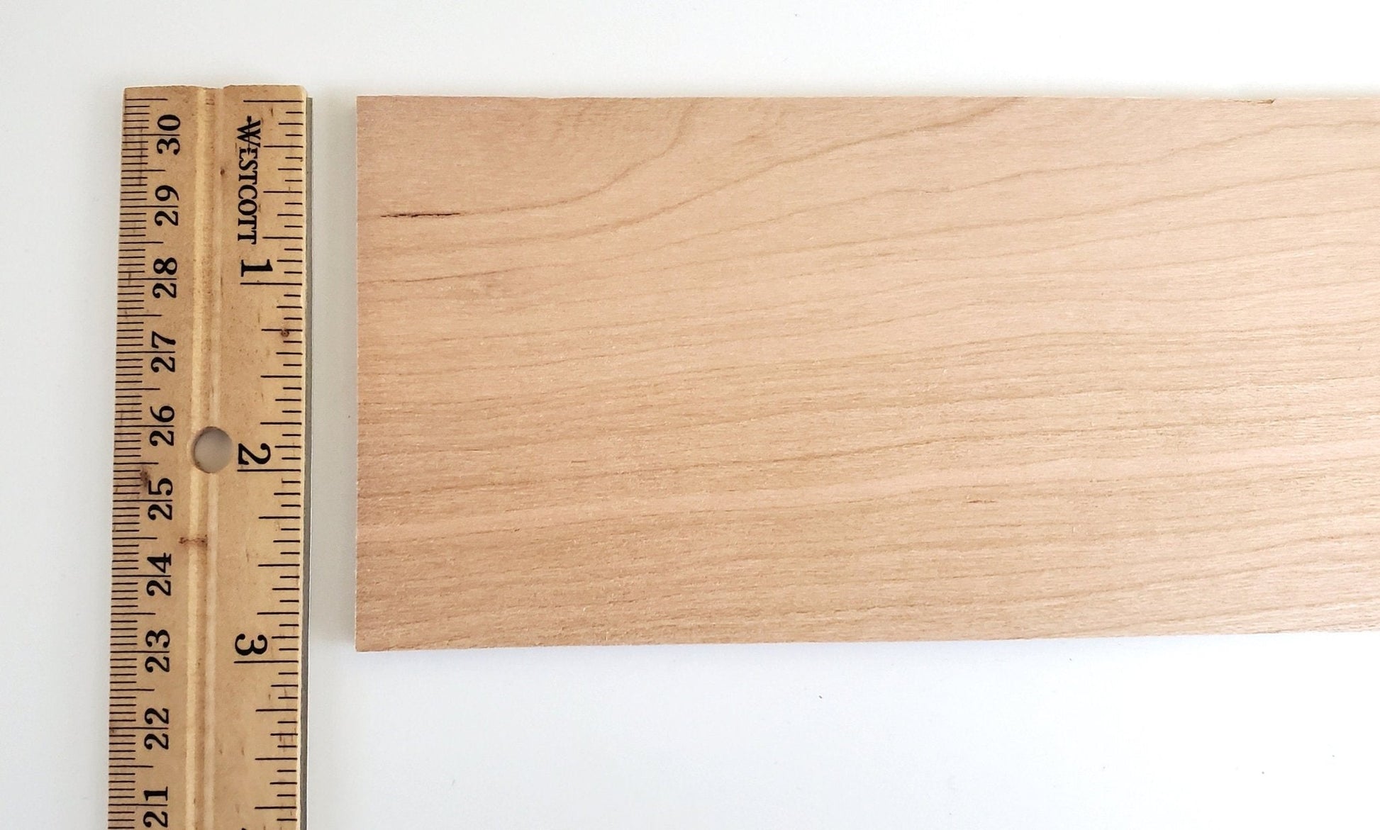 Cherry Wood Slat Plank 3/32" x 3" x 12" long Woodworking Kiln Dried Sanded - Miniature Crush