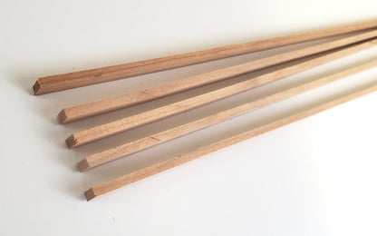 Cherry Wood Strips x5 1/8" x 1/4 x 18" Long Crafts Models Miniatures - Miniature Crush