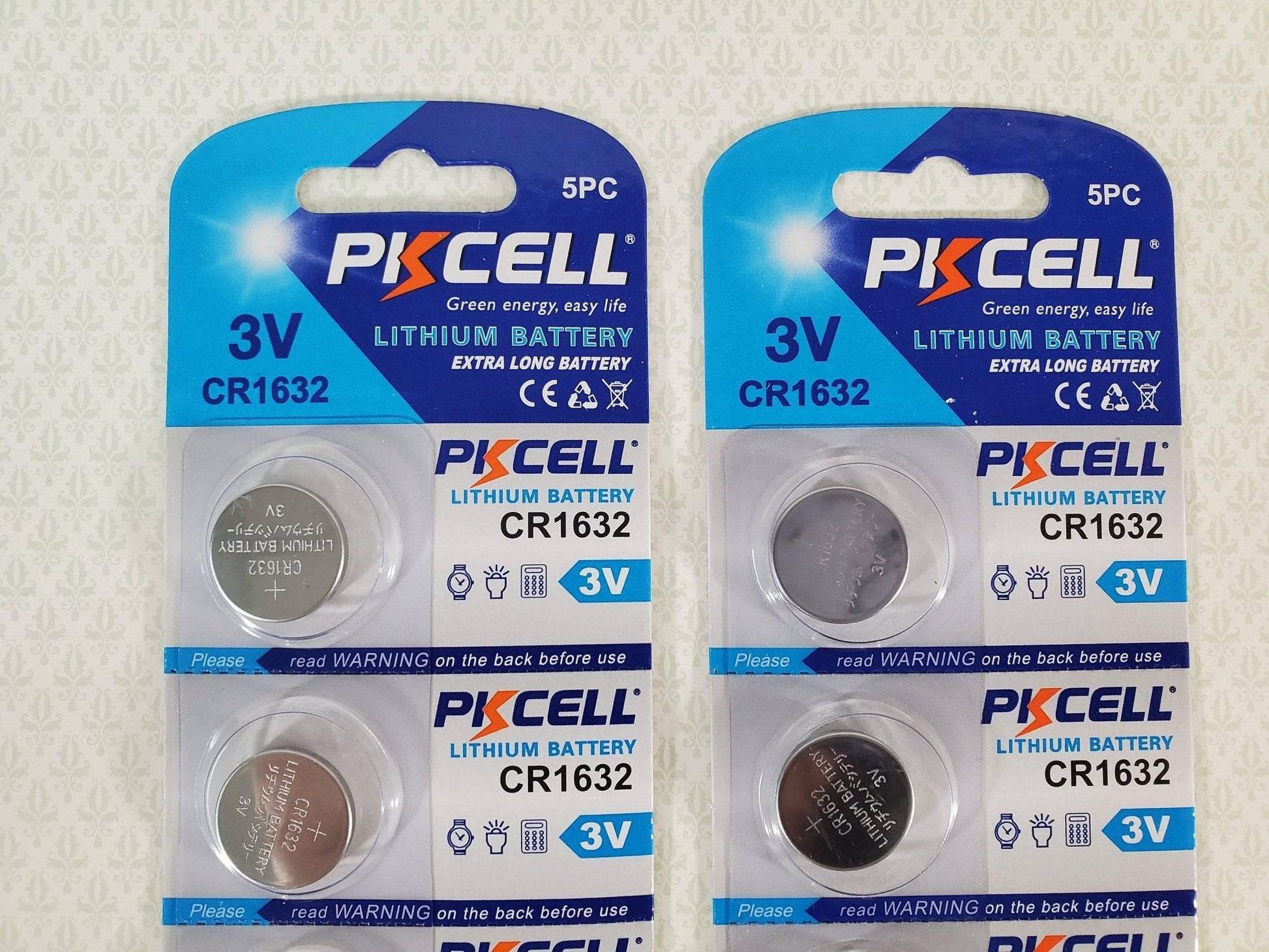 CR1632 Batteries x10 Lithium for LED Dollhouse Miniature Lights 3V Button Coin Cell - Miniature Crush