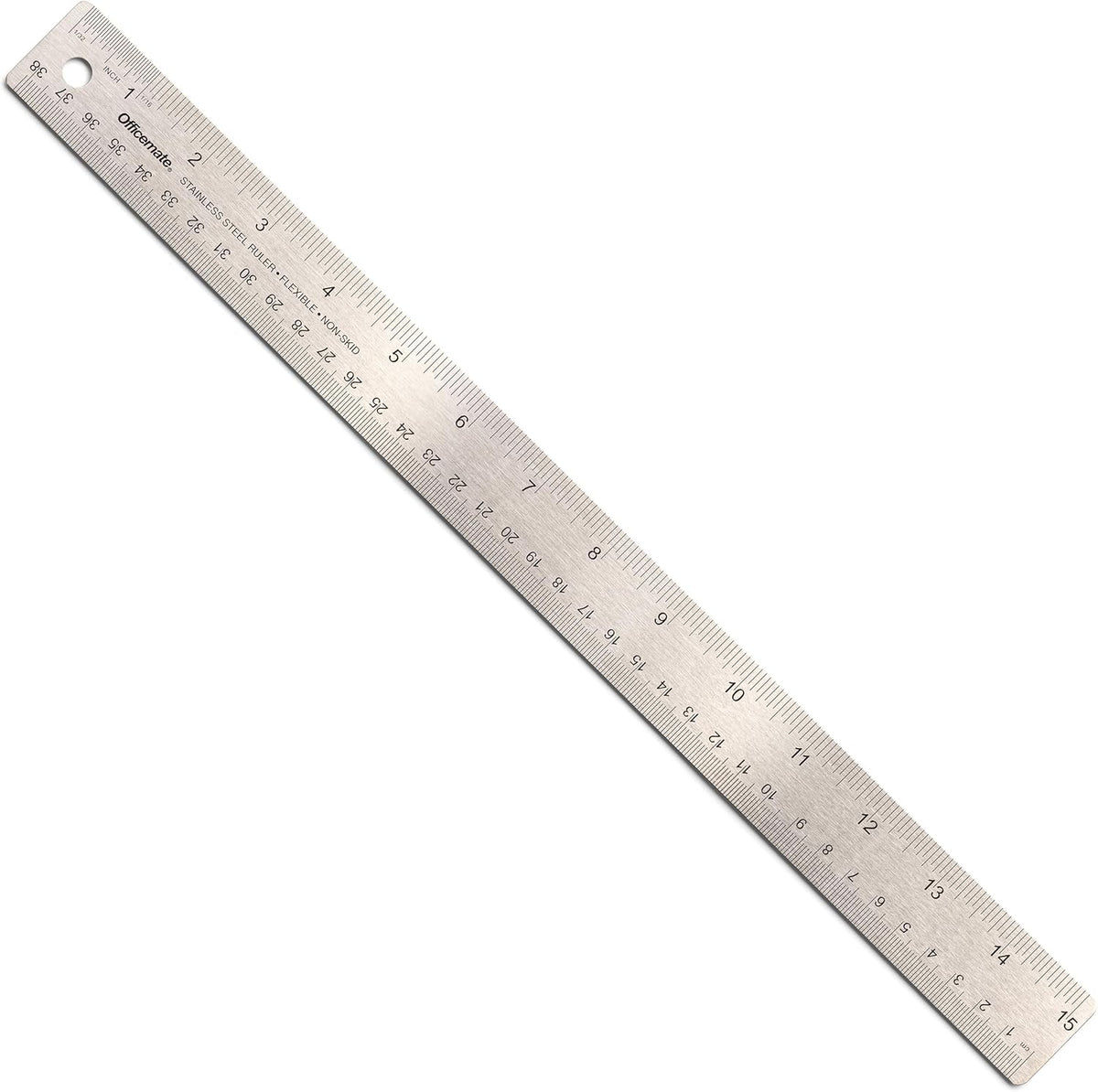 Accounts Ruler Stainless Steel Ruler with Cork Back 15