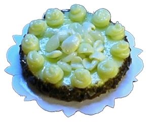 Dollhouse Fancy Deluxe Cheesecake 1:12 Scale Miniature Food Dessert Bakery