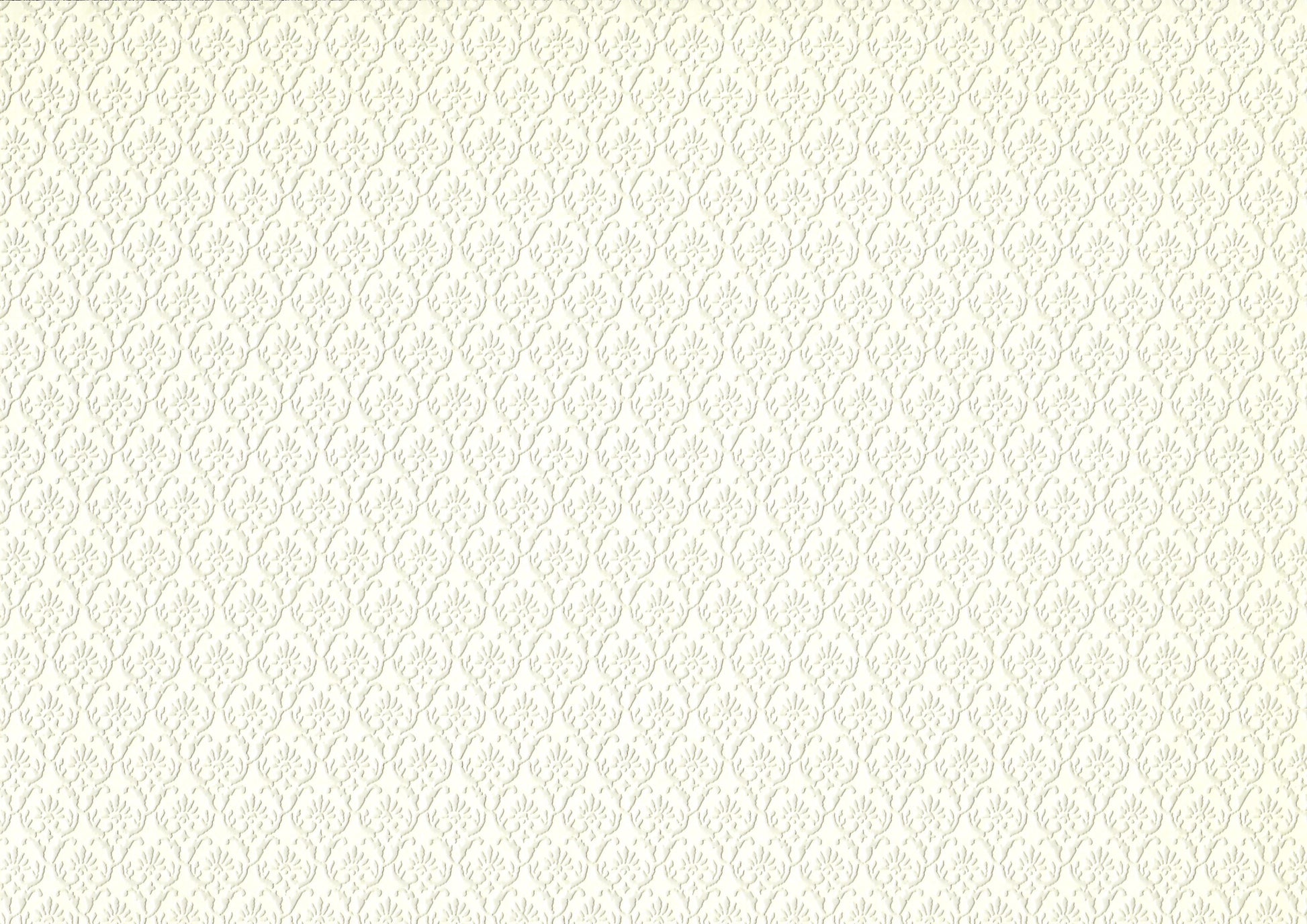 Dollhouse Gray on White Embossed Wallpaper x3 Sheets Art Nouveau 1:12 Scale