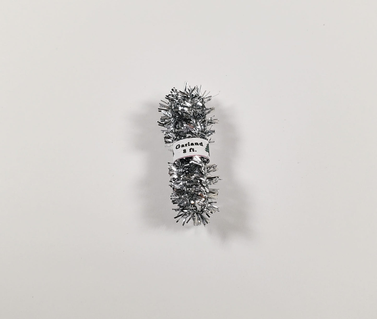 Dollhouse Christmas Prop Silver Tinsel 1:12 Scale Miniature Decor