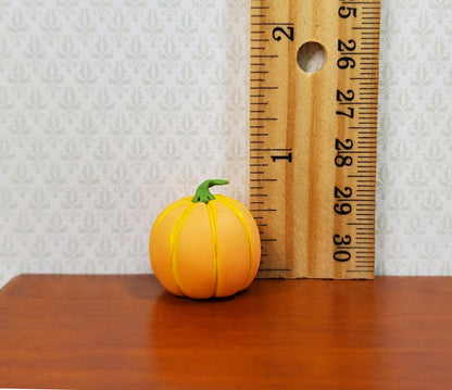 Dollhouse Orange Pumpkin Gourd 1:12 Scale Halloween Fall Miniature