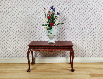 Dollhouse Wallpaper Paul's Garden Pale Pink by Brodnax 1:12 Scale Miniature