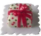 Dollhouse Christmas Present Cake 1:12 Scale Miniature Dessert Food Bakery