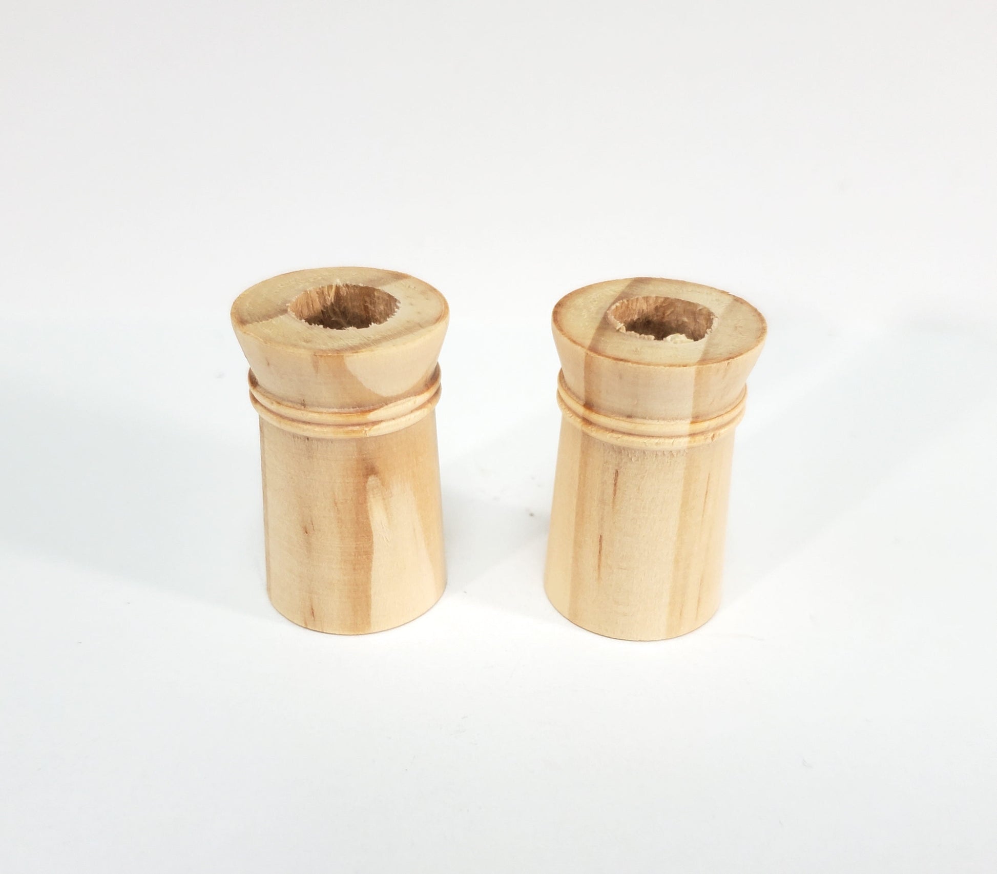 Miniature Wood Chimney Pots Smoke Stacks 2 Pieces 1:12 Scale Dollhouse