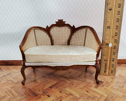 JBM Dollhouse Settee Couch Sofa Louis XV Style 1:12 Scale Miniature Furniture